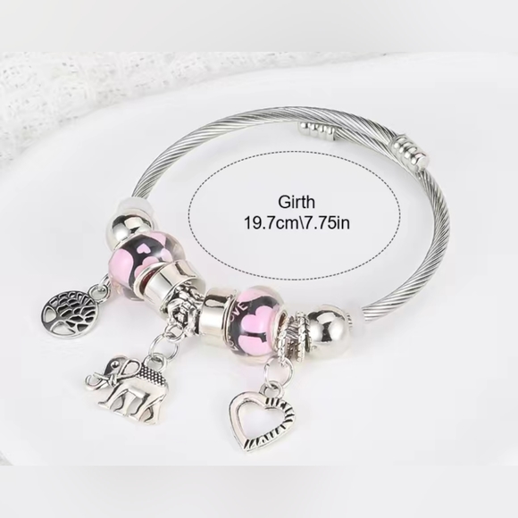 New elephant tree of Life heart bracelet - Picture 2 of 3